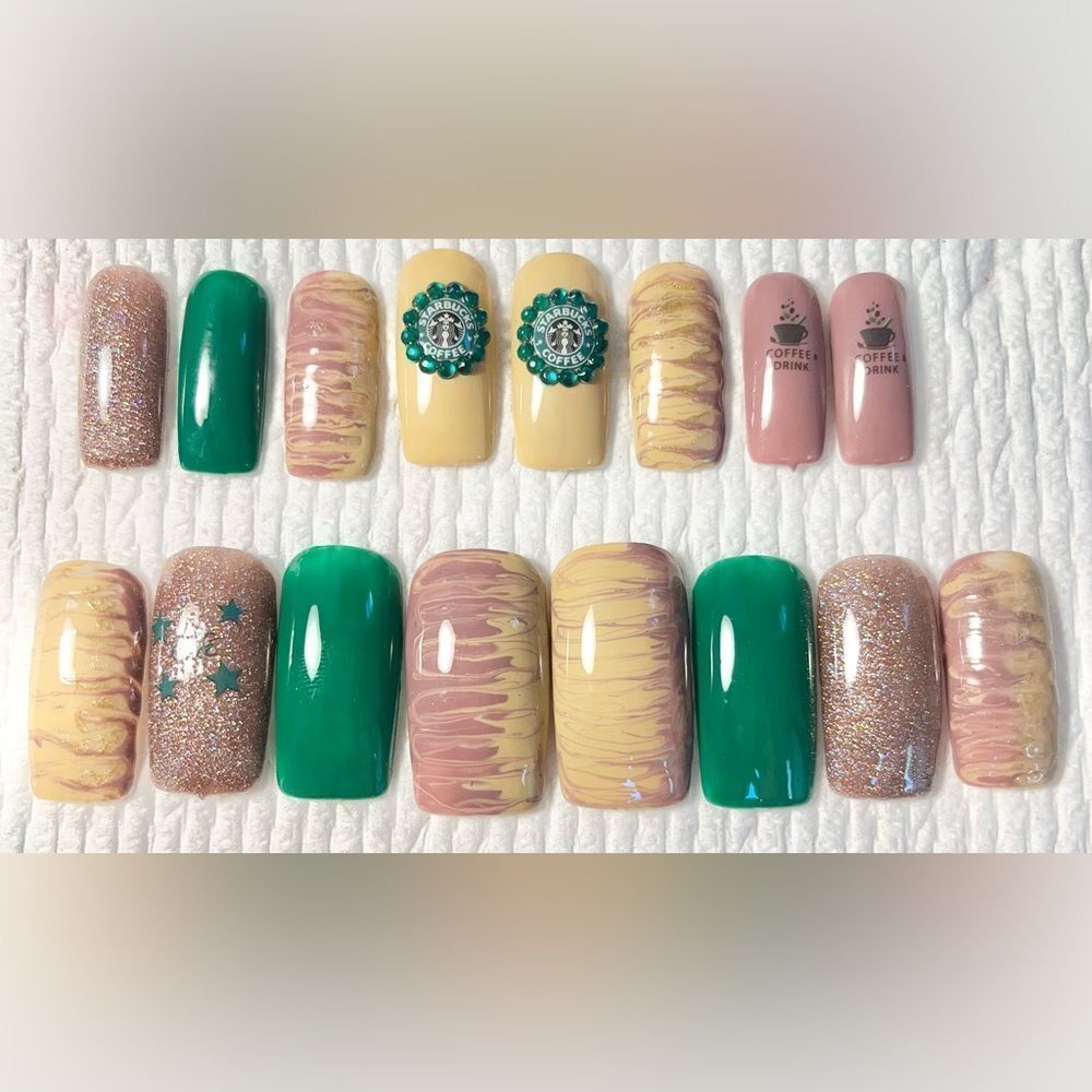 Coffee shop gel pressons